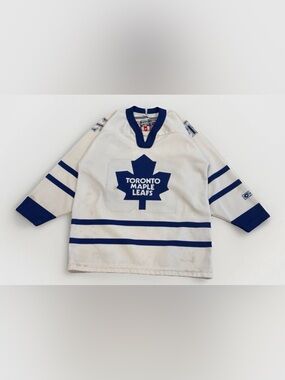 Vintage Toronto Maple Leafs Hockey Jersey YOUTH One Size CCM Ed Belfour #20 NHL